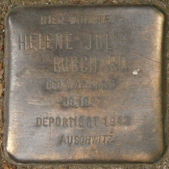 Stolperstein em memória de Helene Julie Burchard