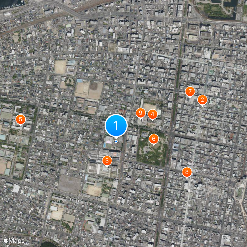 Takamatsu High School Map