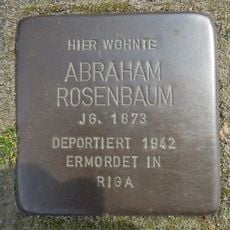Stolperstein dedicated to Abraham Rosenbaum