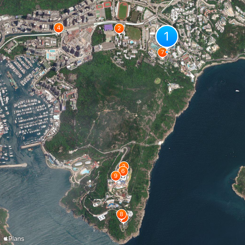 Ocean Park Hong Kong Kaart