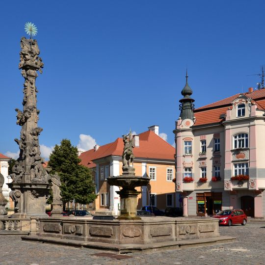 Holy Trinity column in Duchcov