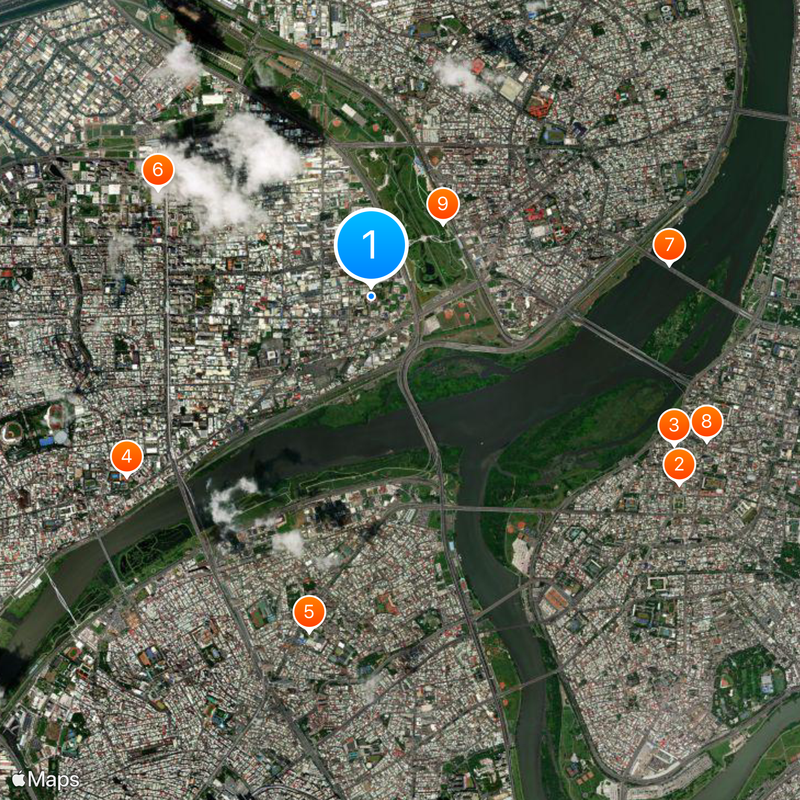 Sanchong Xianse Temple Karte