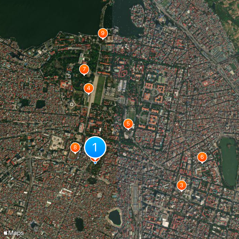 Stone stele records of imperial examinations of the Lê and Mạc dynasties Map