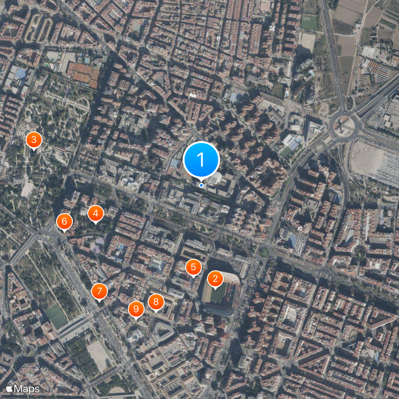 University of Valencia Map