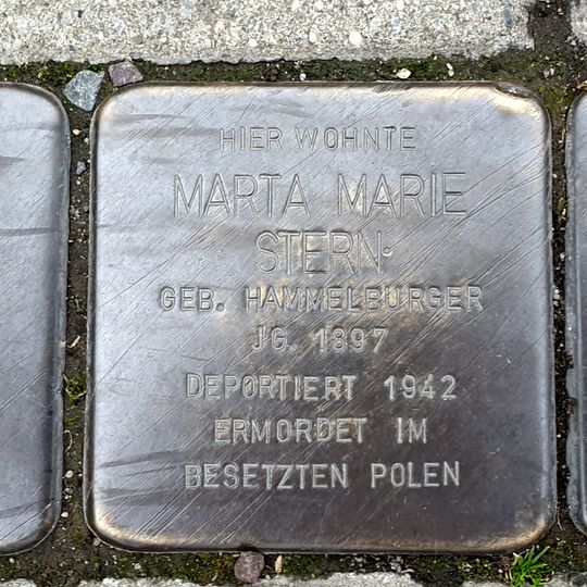 Stolperstein en memoria de Marta Marie Stern