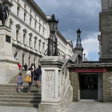 Steps And Parapets With Lamps At West End