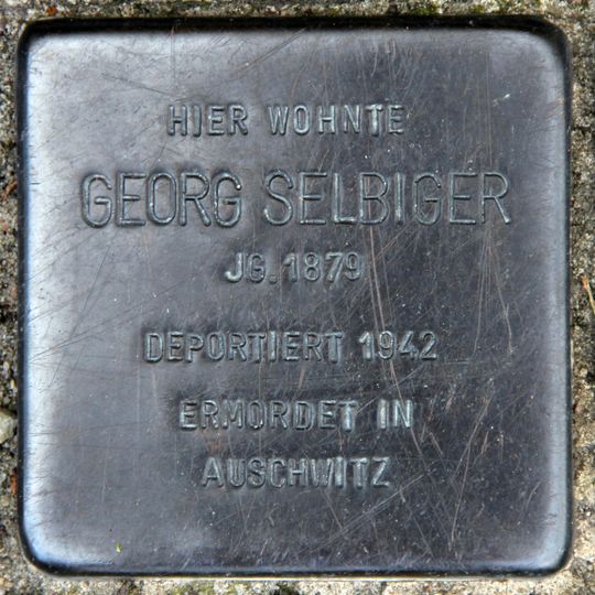 Stolperstein en memoria de Georg Selbiger