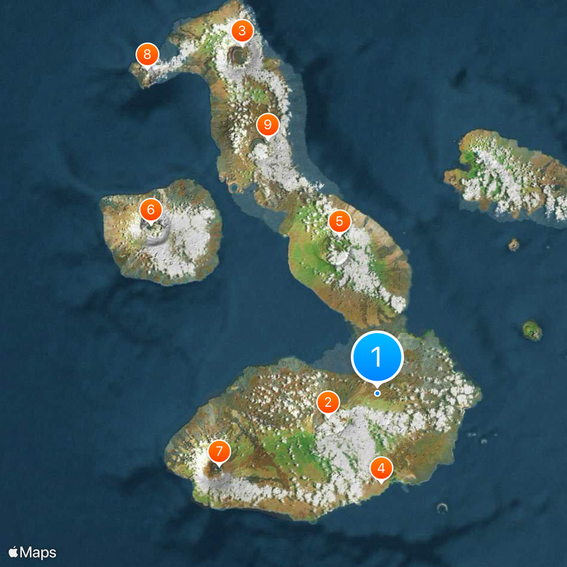 Isabela Island Map