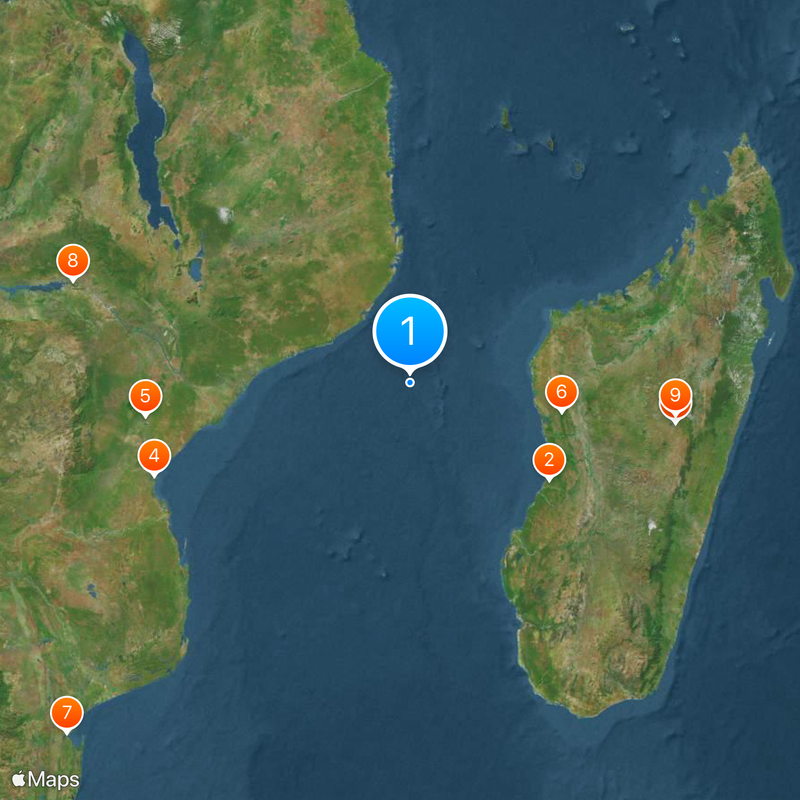 Mozambique Channel Map