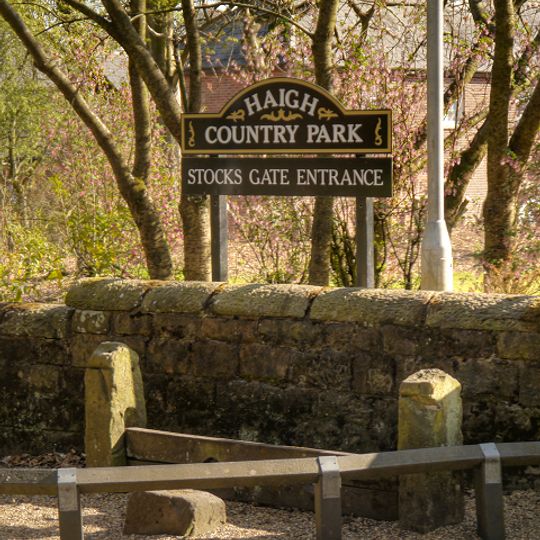 Stocks To East Of Entrance To Haigh Hall