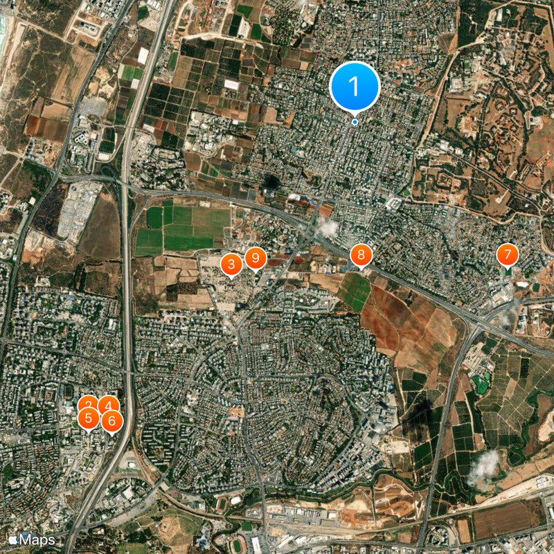 Ramat Hasharon Mapa