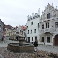 Fountain with the Saint Florian statue