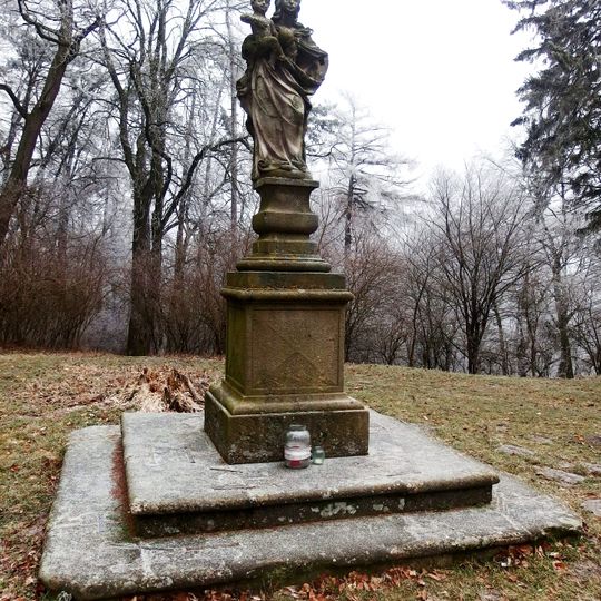 Statue of Virgin Mary at the Saint Barbara Chapel