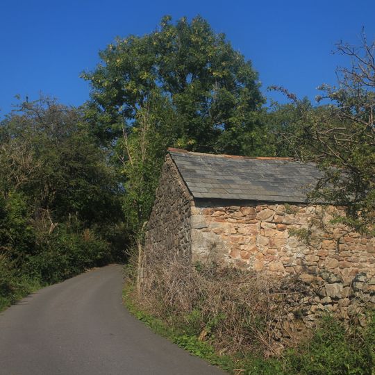 Outside kitchen at Glyn Bran Farm