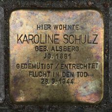 Stolperstein dedicated to Karoline Schulz
