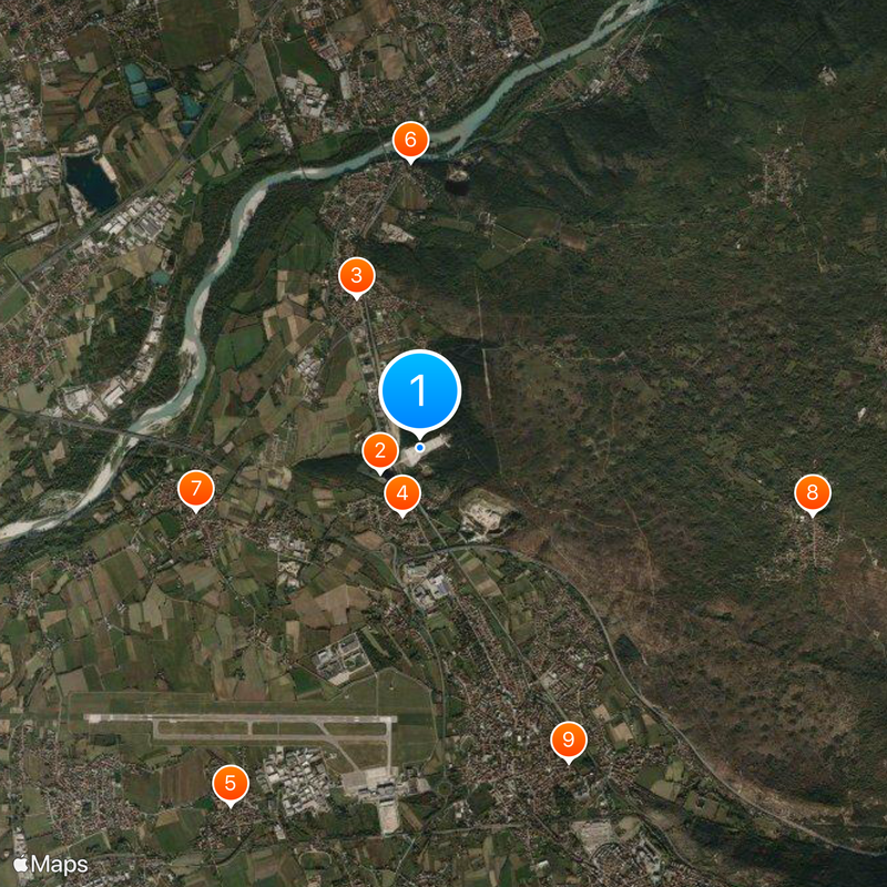 Sacrário Militar de Redipuglia Mapa