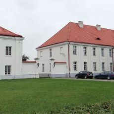 Left outbuilding at Bishops Palace in Wolbórz