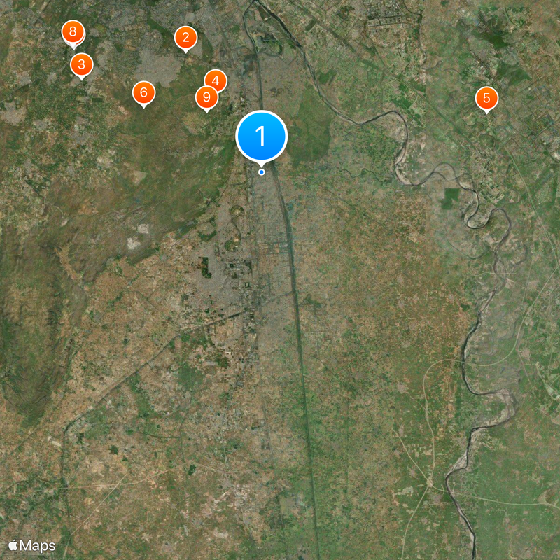 Faridabad district Map