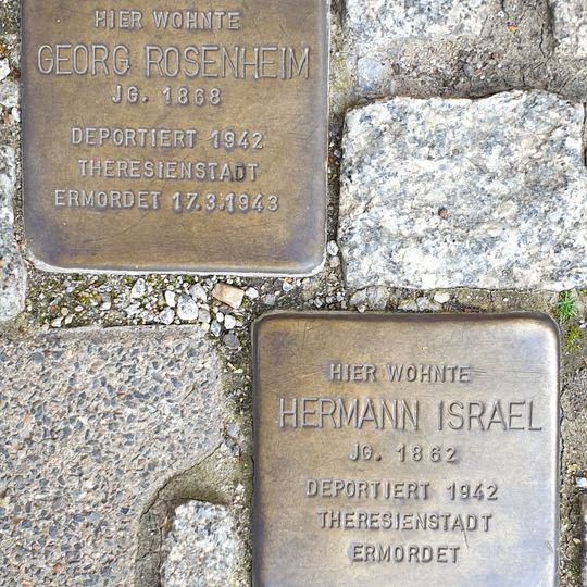 Stolperstein dedicated to Georg  Rosenheim