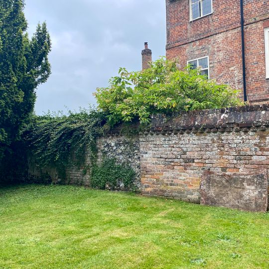 Garden Walls To West Of The Manor House And Continuing Round North Side Of Churchyard