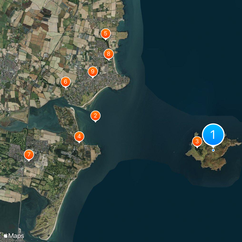 Lambay Island Map