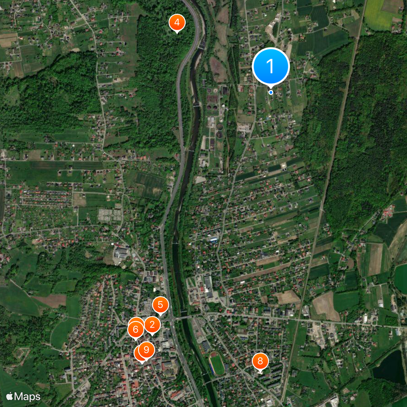 Skoczów Map