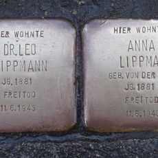 Stolperstein dedicated to Leo Lippmann