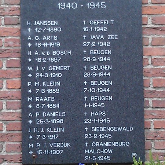 Plaquette aan de H. Maria ten Hemelopneming kerk