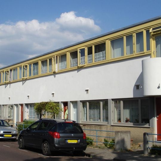 Kubusvorminge eengezinswoningen in de Kiefhoek