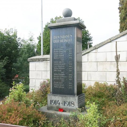 Pomník padlým v 1.světové válce v Jetřichovicích