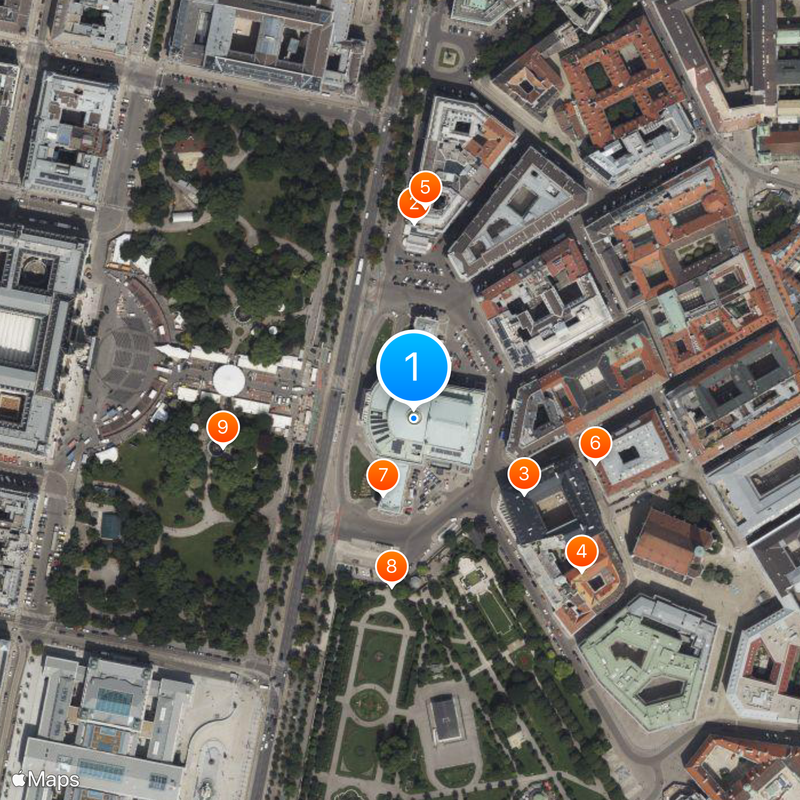 Burgtheater Mapa