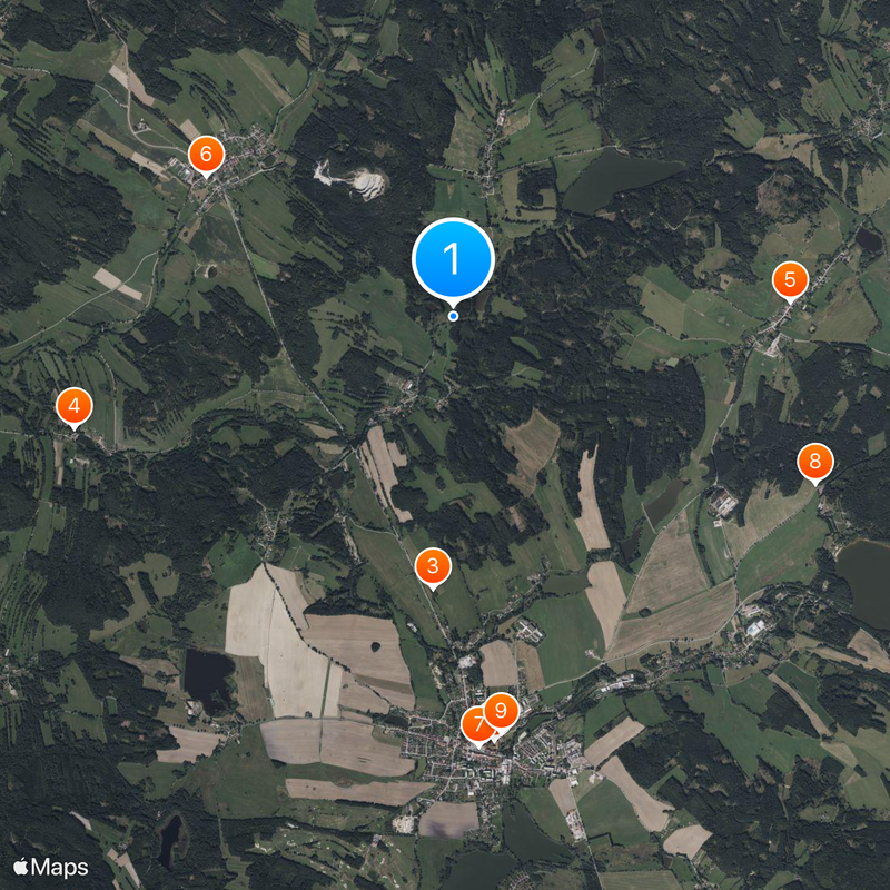 Česká Kanada Mappa