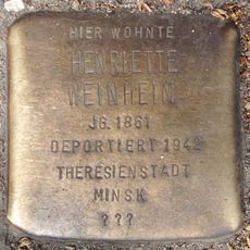 Stolperstein à la mémoire de Henriette Weinheim