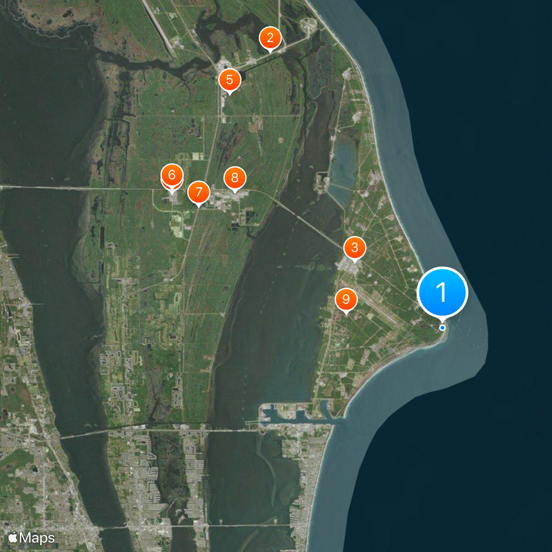 Cape Canaveral Kaart