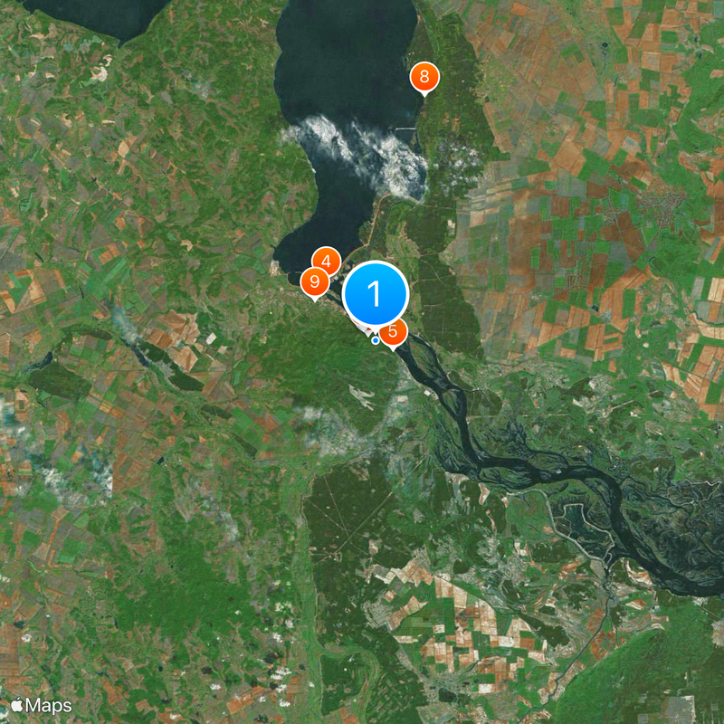 Kaniv Nature Reserve Mapa