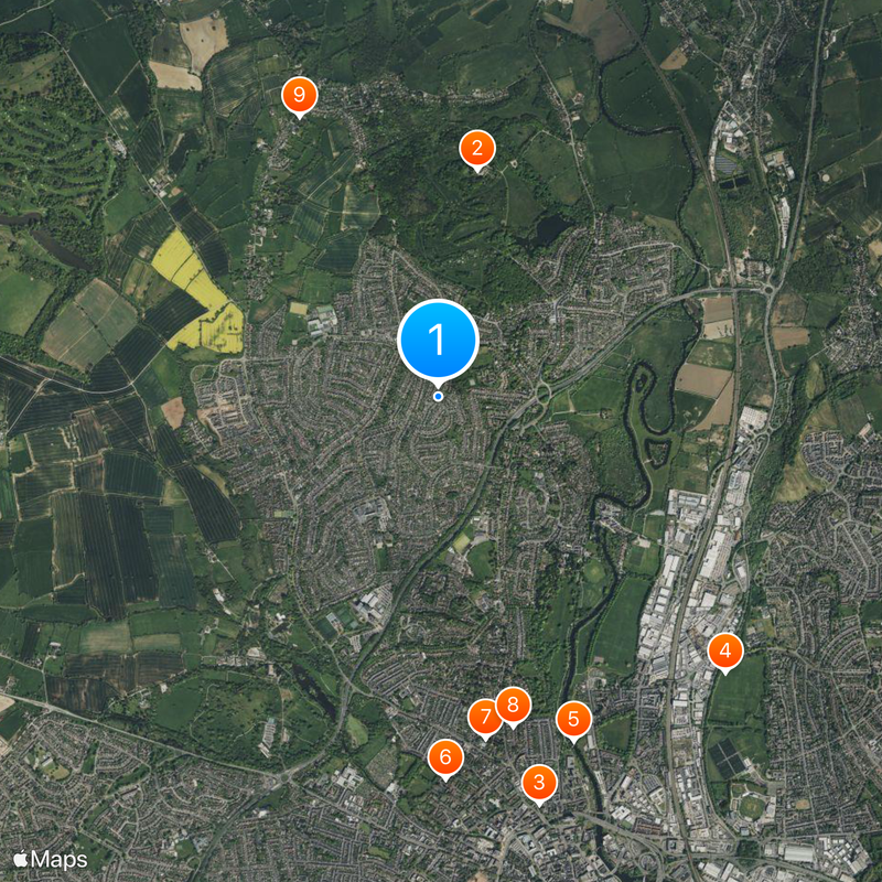 Derby North Map