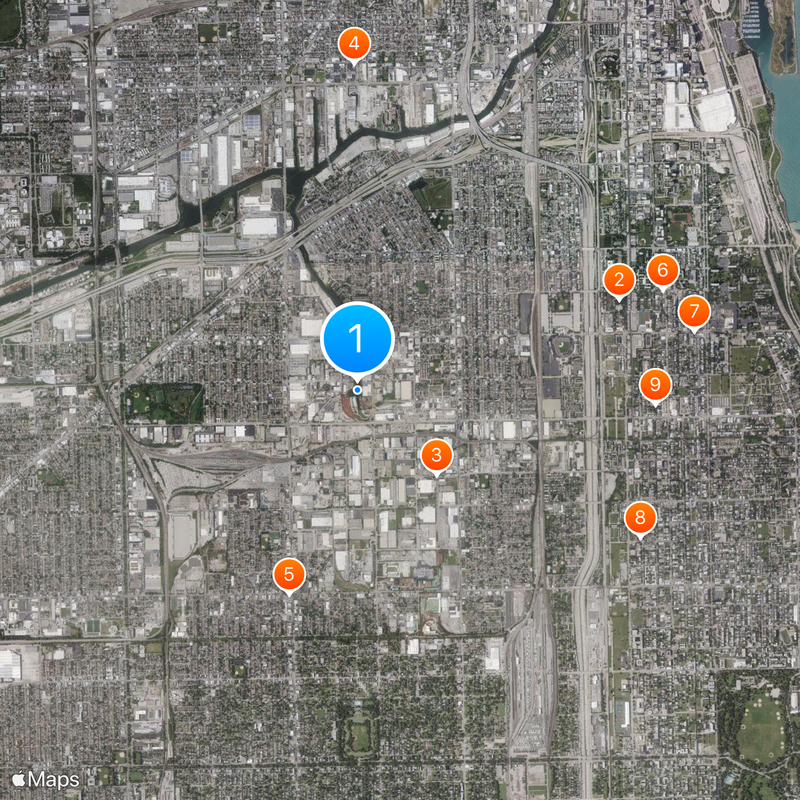 Bubbly Creek Map