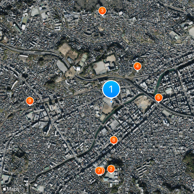 Yokohama Municipal Yokohama Commerce High School Map