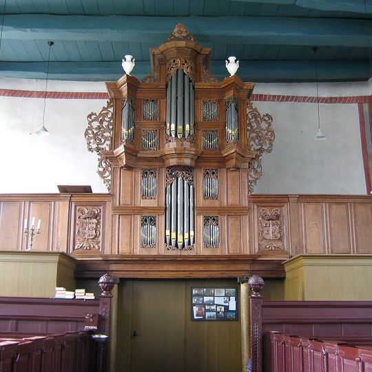 Orgel der Kirche von Eenum