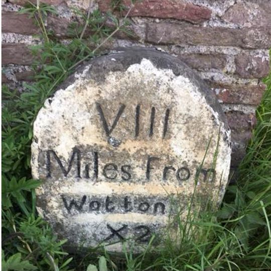 Milestones At North East Corner Of Garden Wall Circa 30 Metres East Of Laurel House
