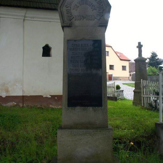 World War I memorial in Třenice