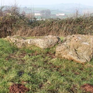 Large irregular stone circle at Stanton Drew south east of Church Farm