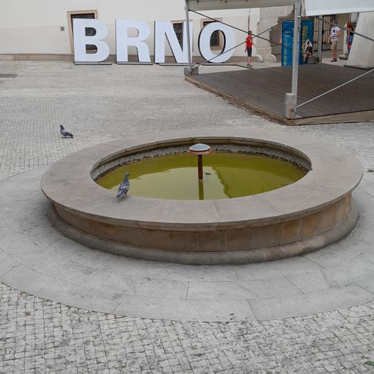 Fontána v areálu Staré radnice v Brně