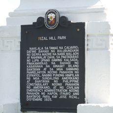 Rizal Hill Park historical marker
