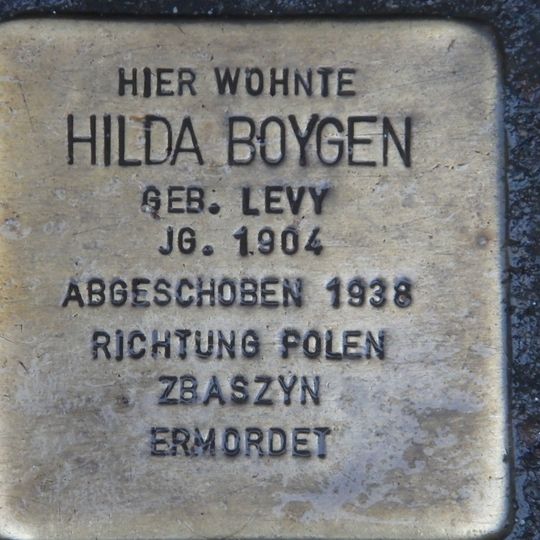 Stolperstein en memoria de Hilda Boygen