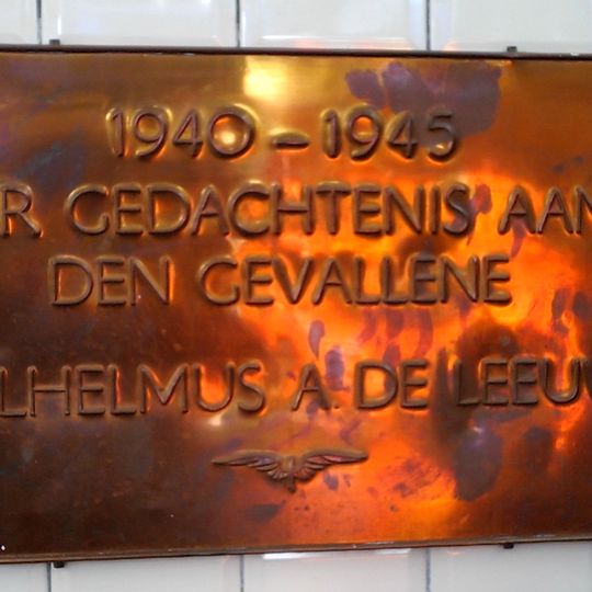 Plaquette in het NS-station