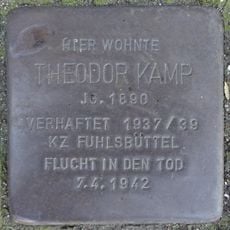 Stolperstein en memoria de Theodor Kamp