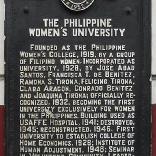The Philippine Women’s University historical marker