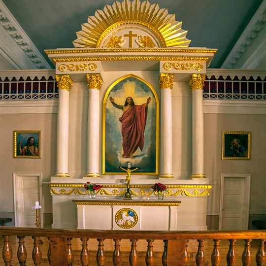 Altar of church of Saint Nicholas in Ventspils