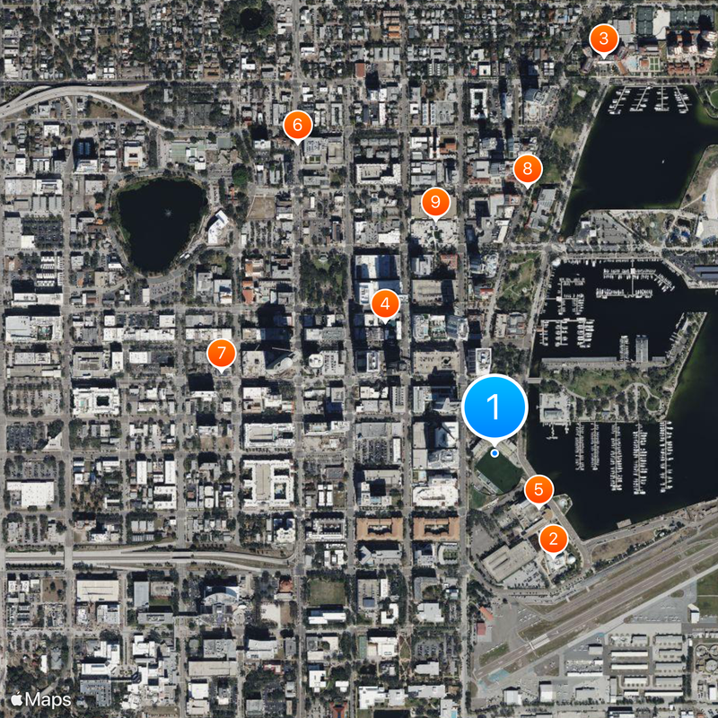 Al Lang Stadium Map